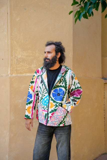 Suzani Kantha Hoodie I