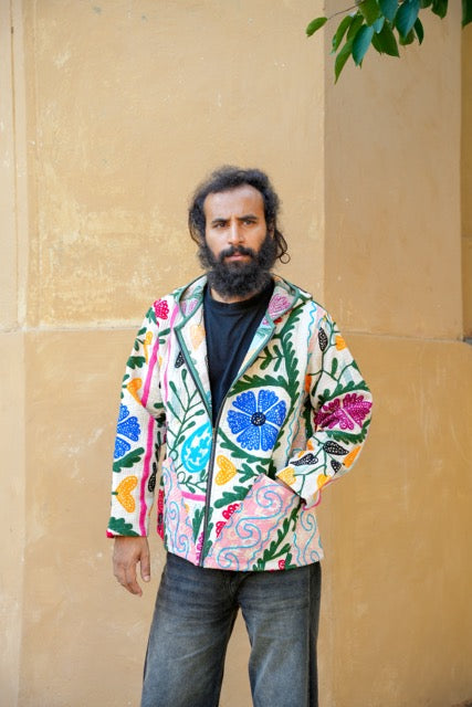 Suzani Kantha Hoodie I