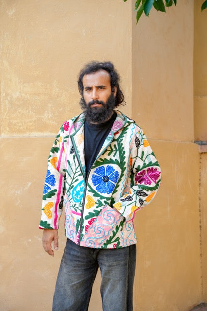 Suzani Kantha Hoodie I