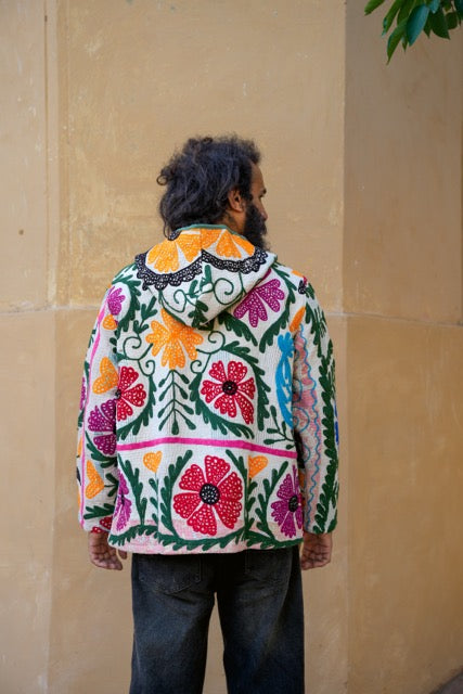 Suzani Kantha Hoodie I