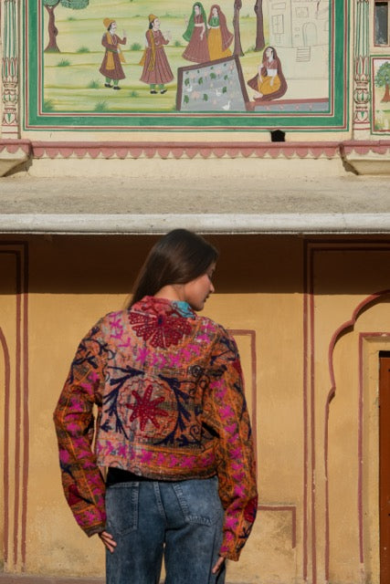 Suzani Kantha Cropped Jacket I