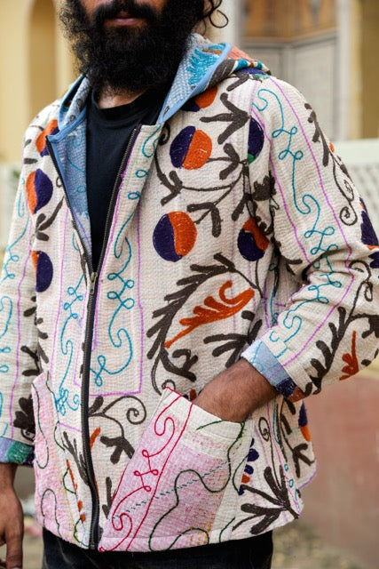 Suzani Kantha Hoodie II