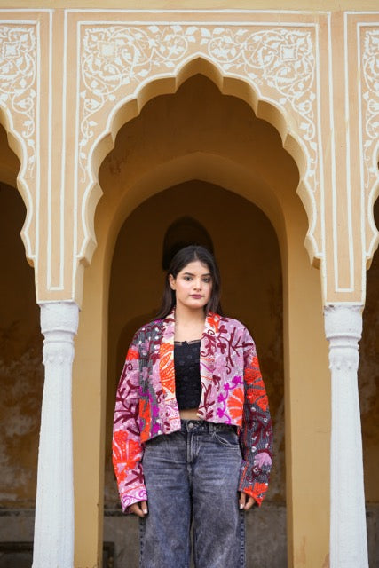 Suzani Kantha Cropped Jacket II