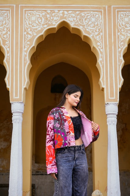 Suzani Kantha Cropped Jacket II