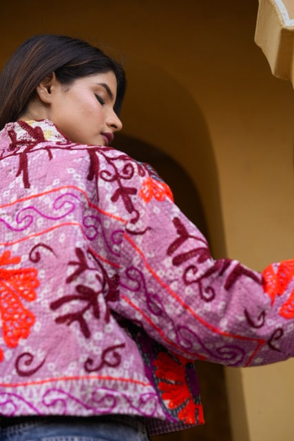Suzani Kantha Cropped Jacket II