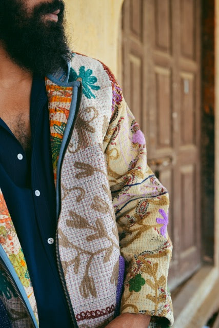 Suzani Kantha Hoodie IV