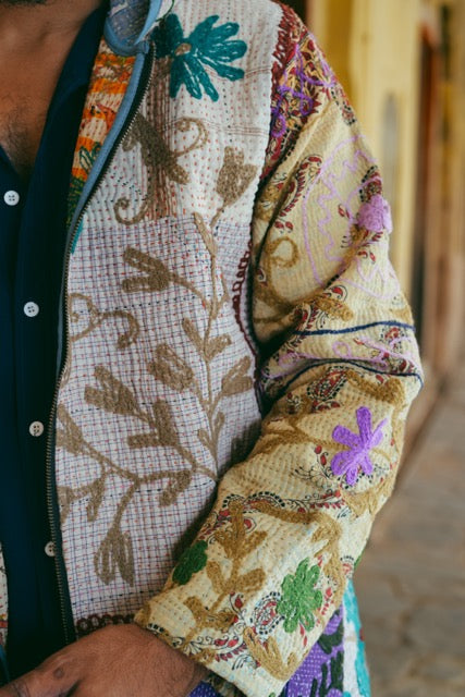 Suzani Kantha Hoodie IV
