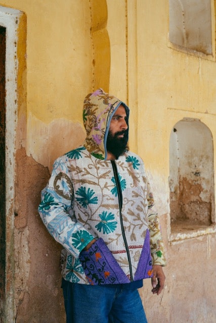 Suzani Kantha Hoodie IV