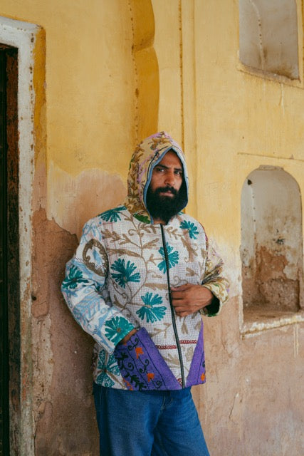Suzani Kantha Hoodie IV