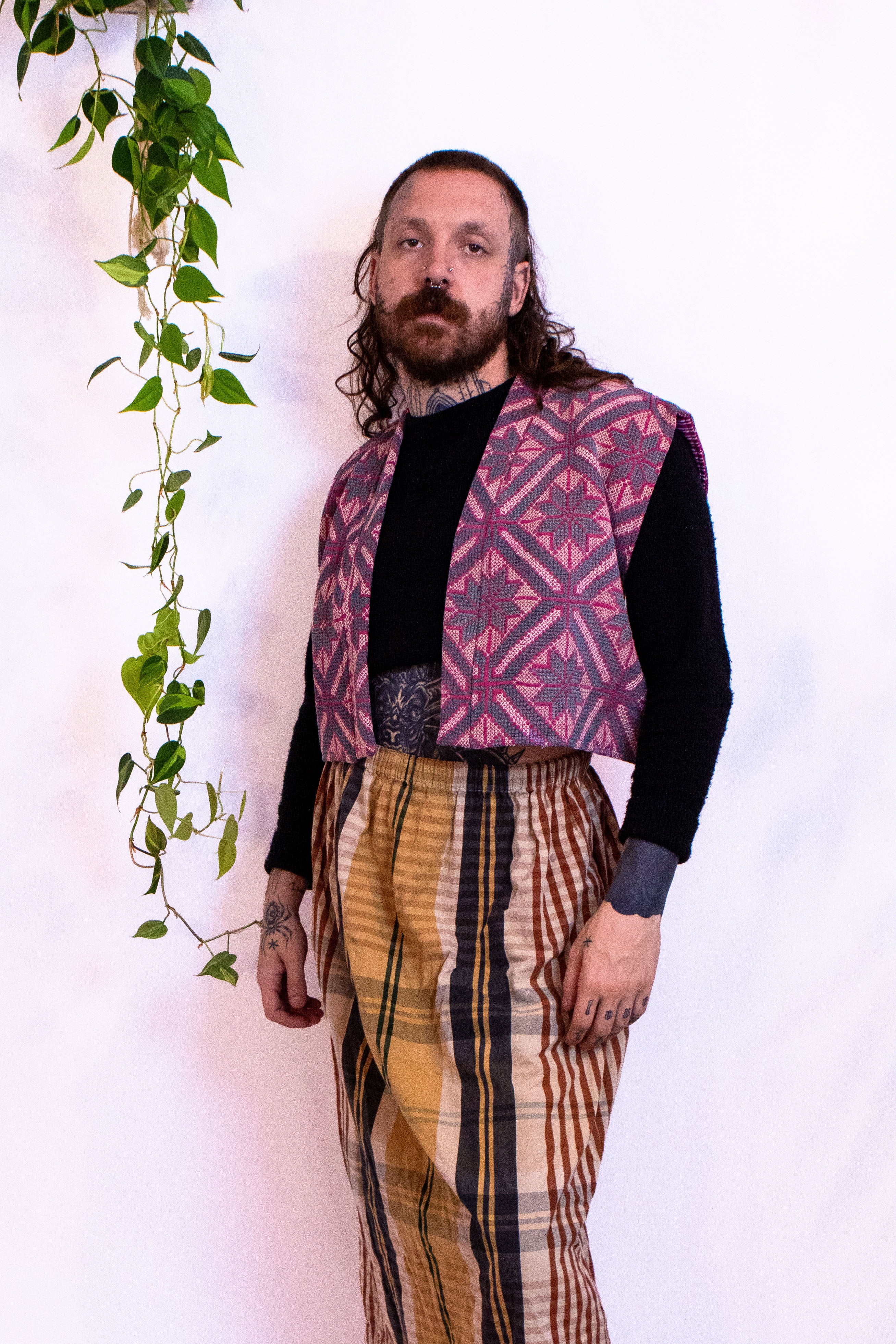 Embroidered Cropped Vest IV