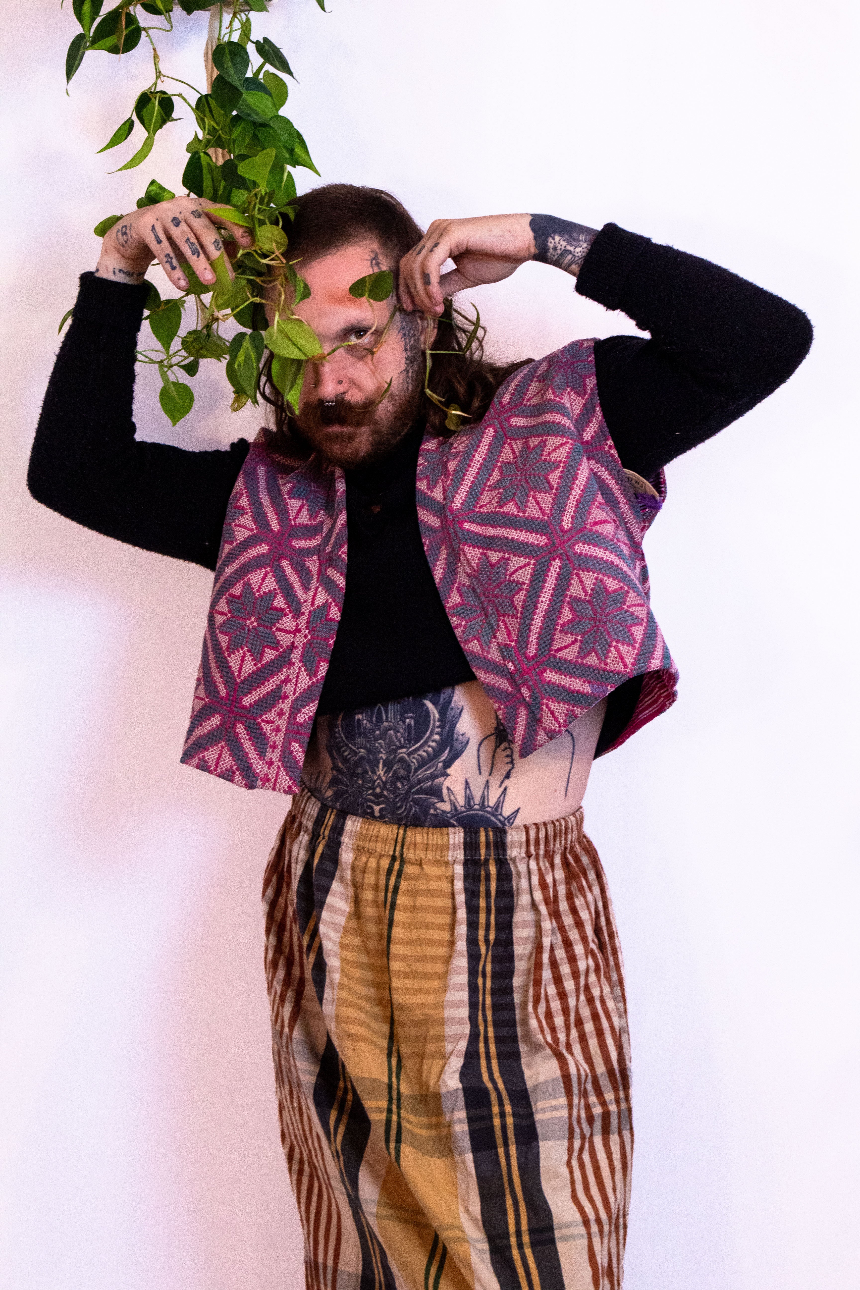 Embroidered Cropped Vest IV