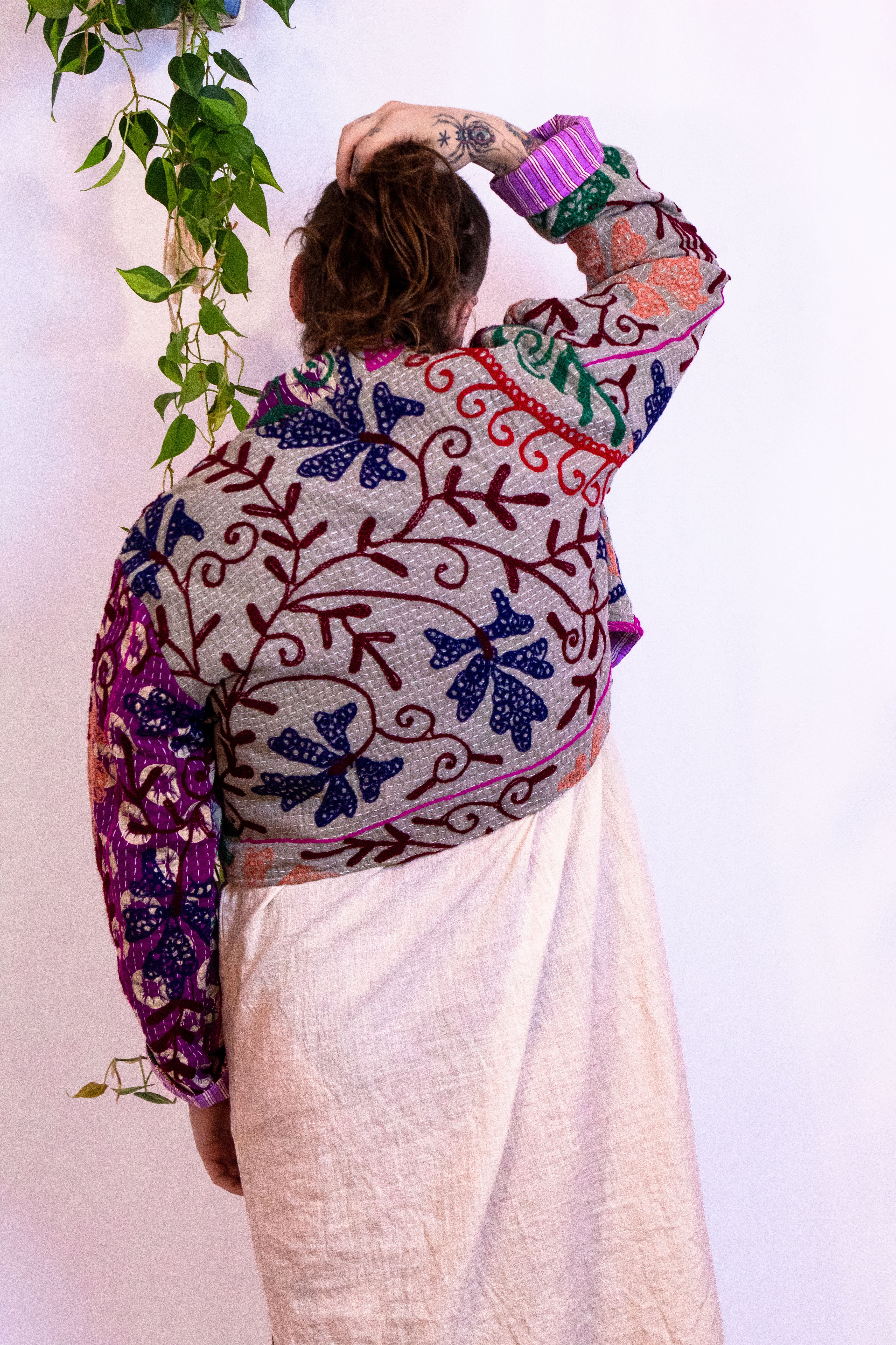 Suzani Kantha Cropped Jacket III
