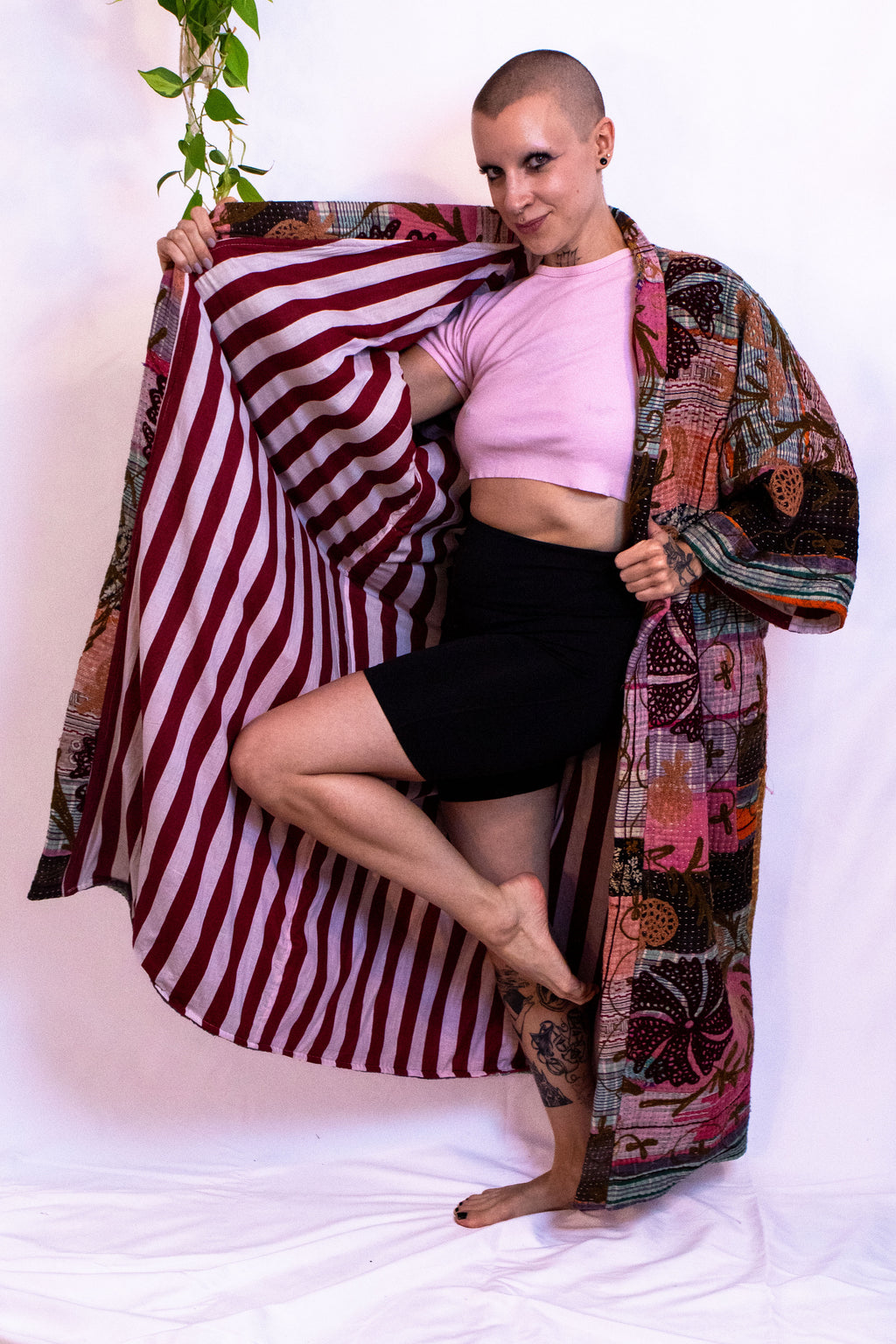 Suzani Kantha Oversized Kaftan Robe X