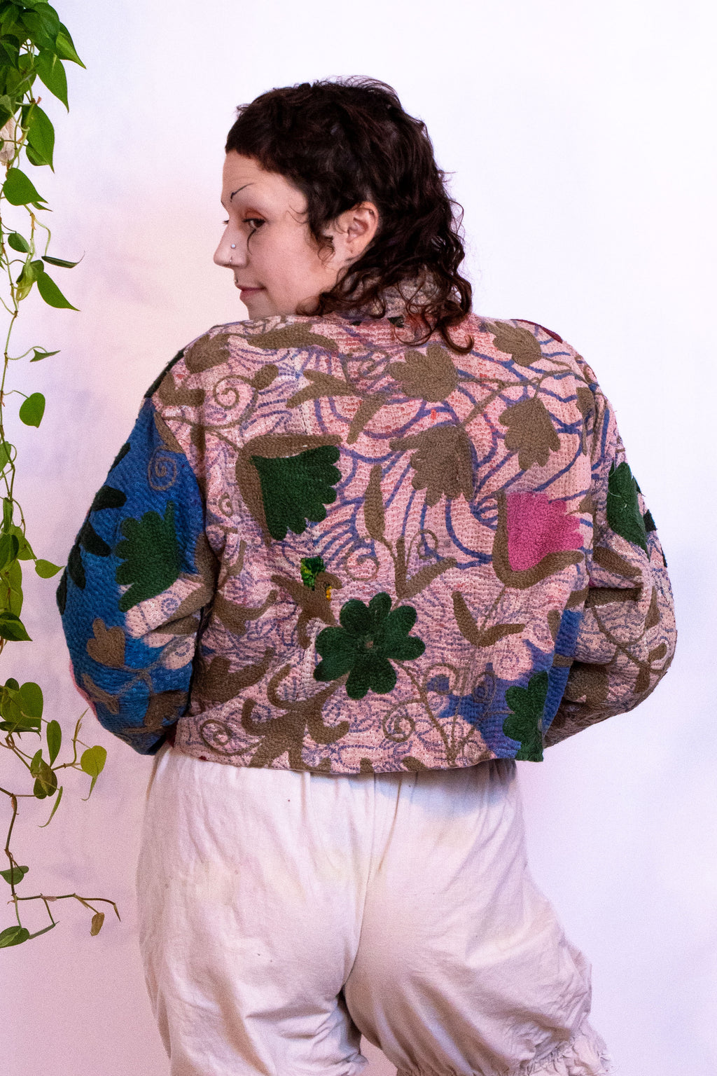 Suzani Kantha Cropped Jacket IV