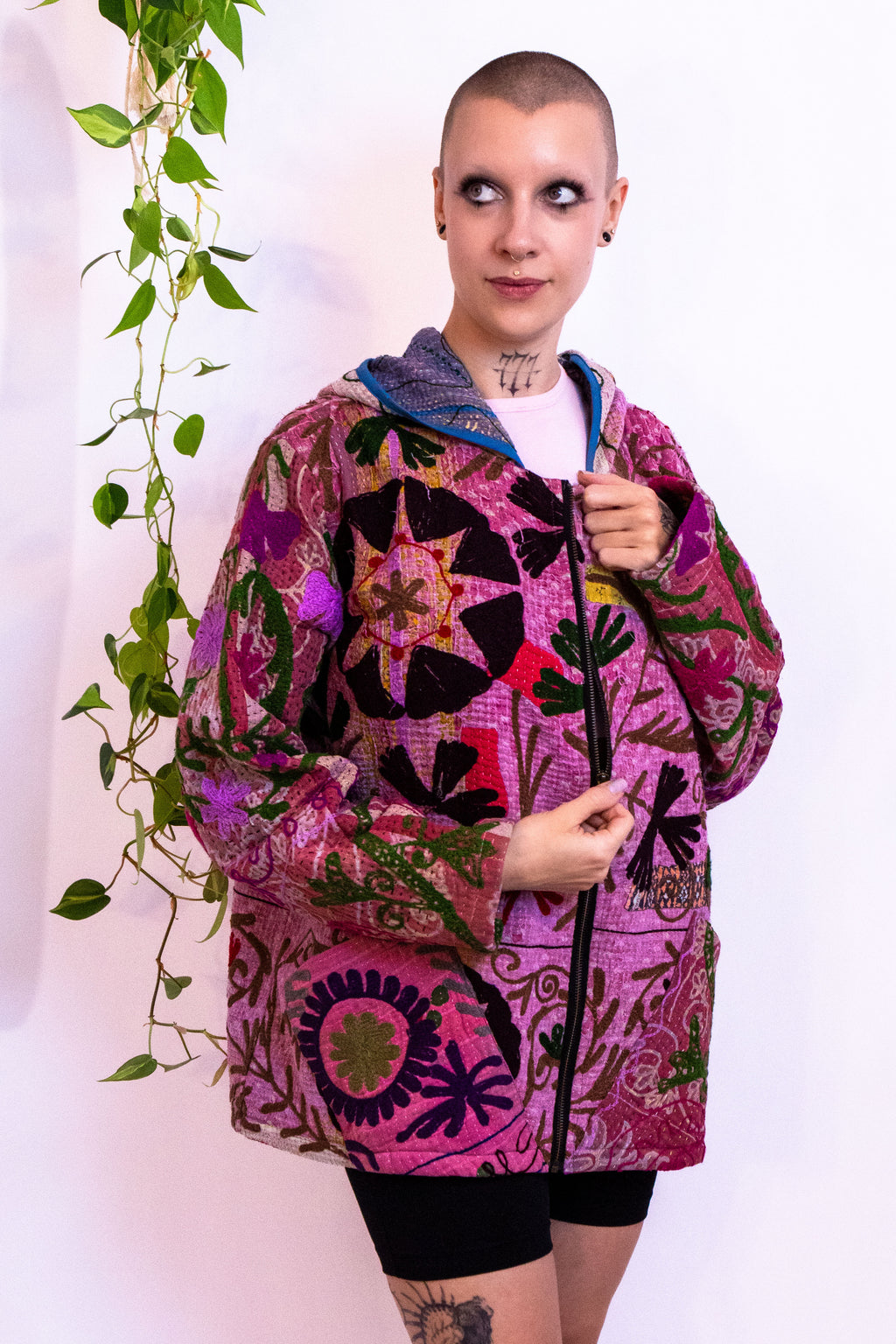 Suzani Kantha Hoodie VII