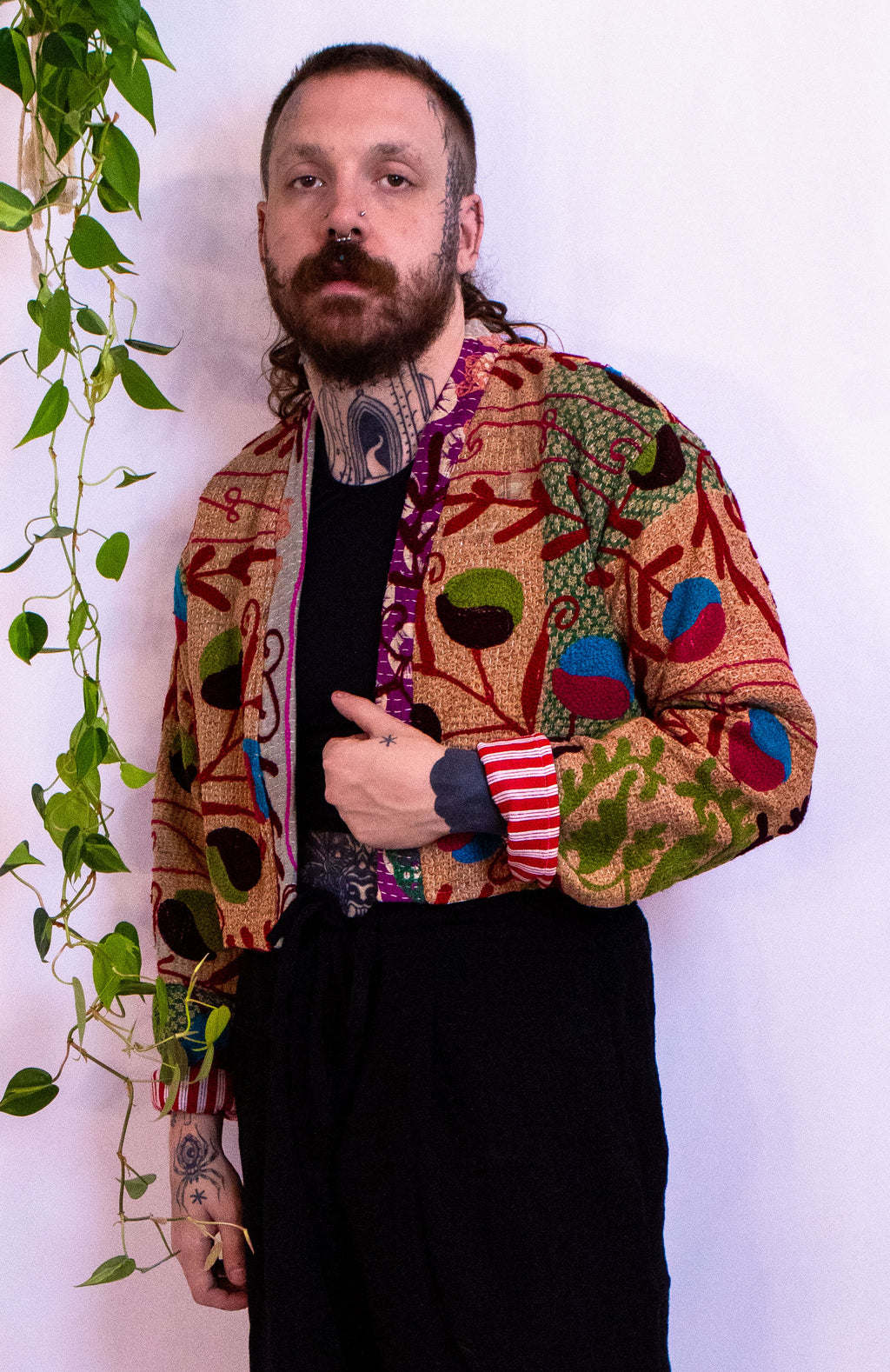 Suzani Kantha Cropped Jacket V