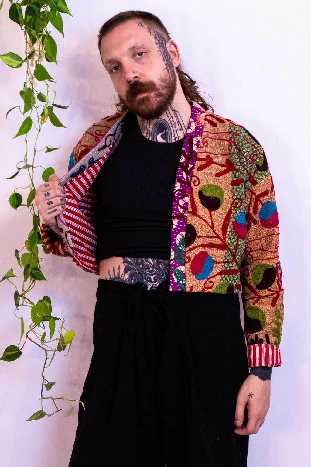 Suzani Kantha Cropped Jacket V