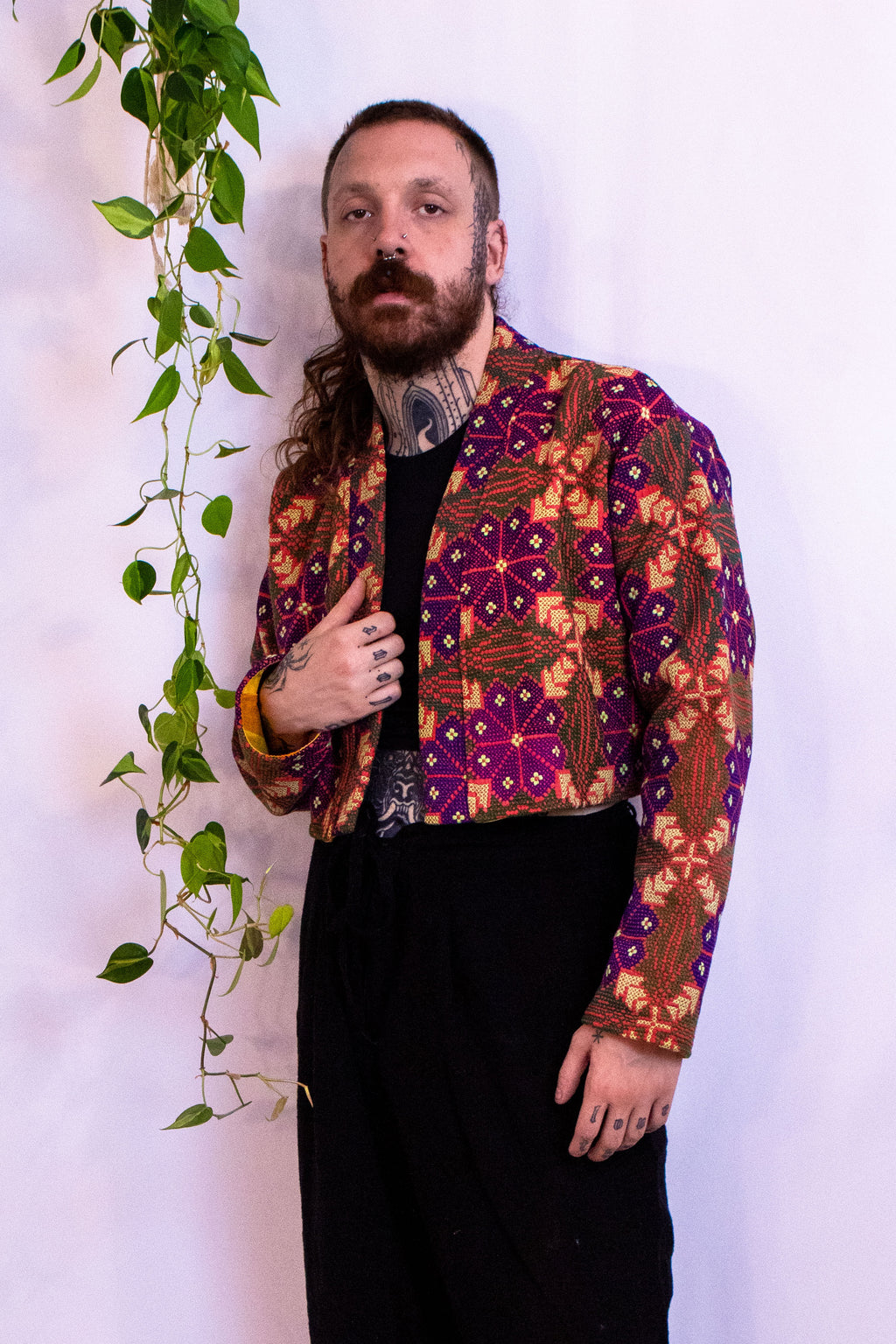 Embroidered Cropped Jacket III