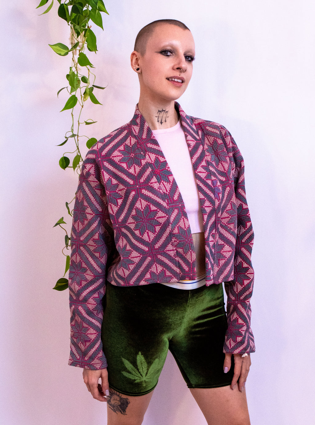 Embroidered Cropped Jacket IV