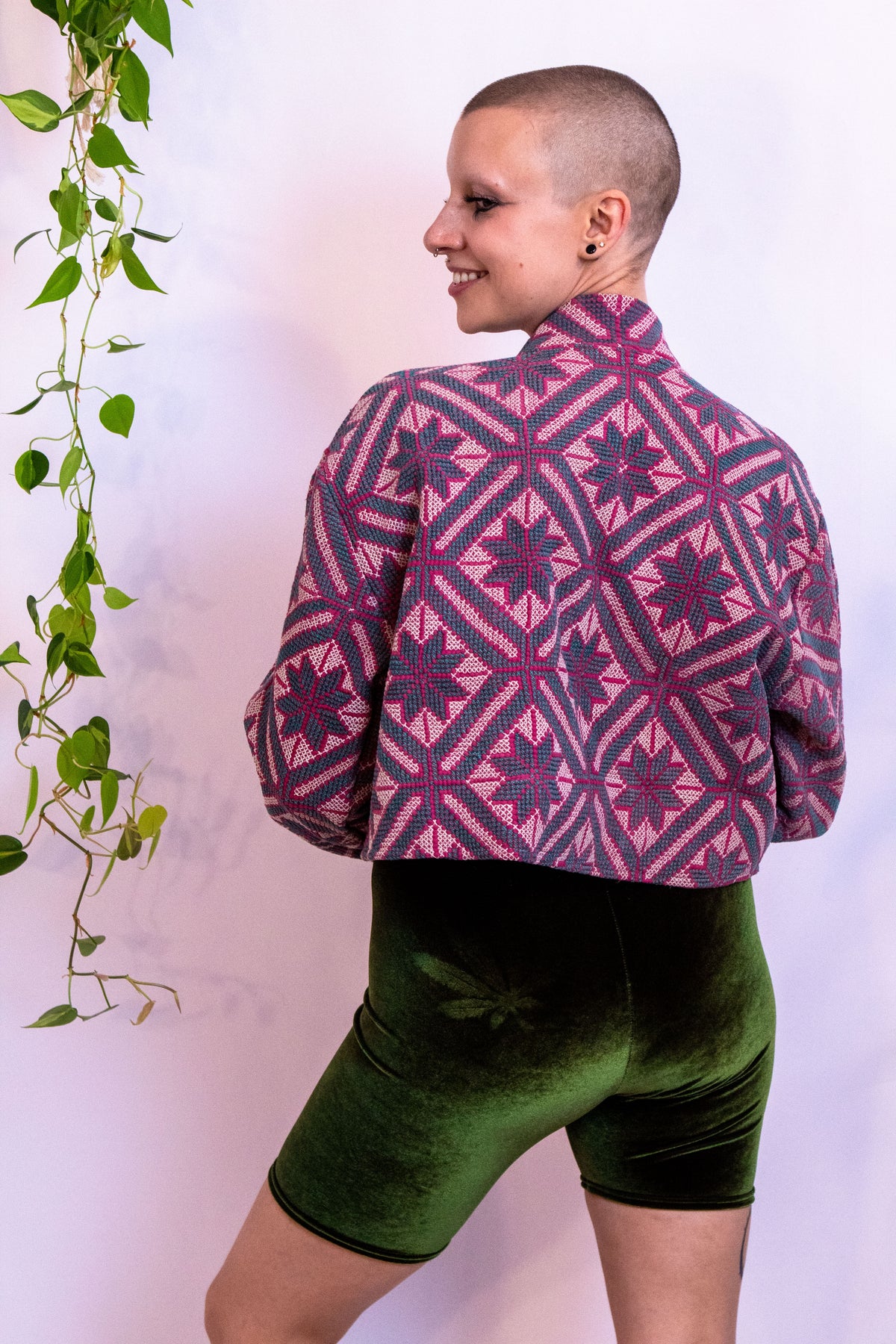 Embroidered Cropped Jacket IV