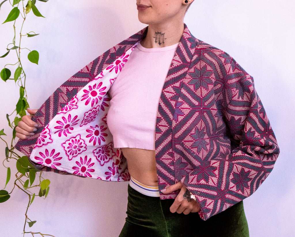 Embroidered Cropped Jacket IV