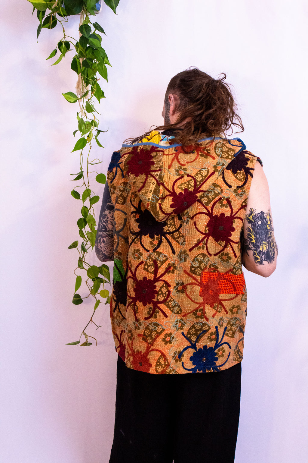 Suzani Kantha Hoodie Vest II