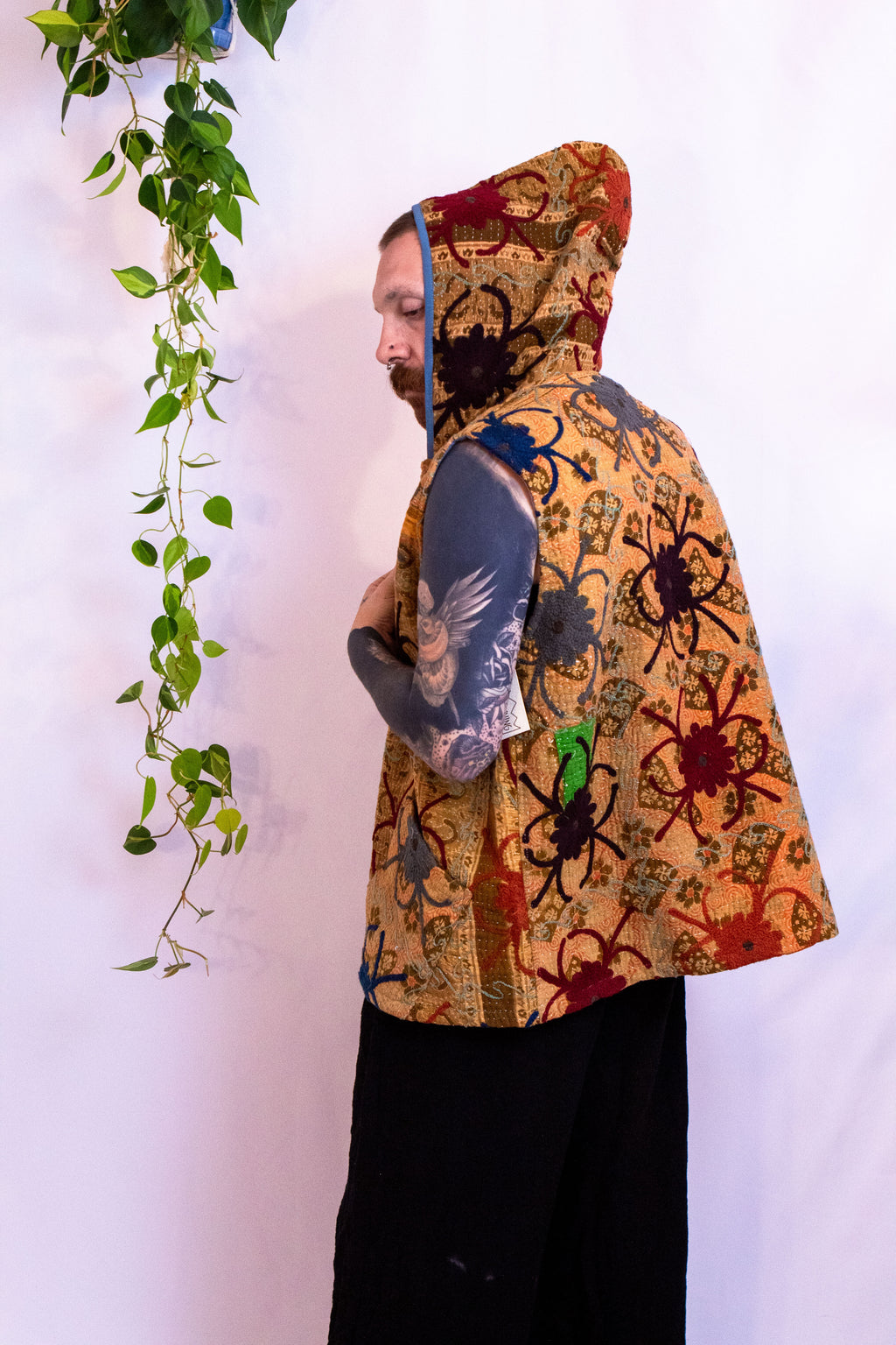 Suzani Kantha Hoodie Vest II