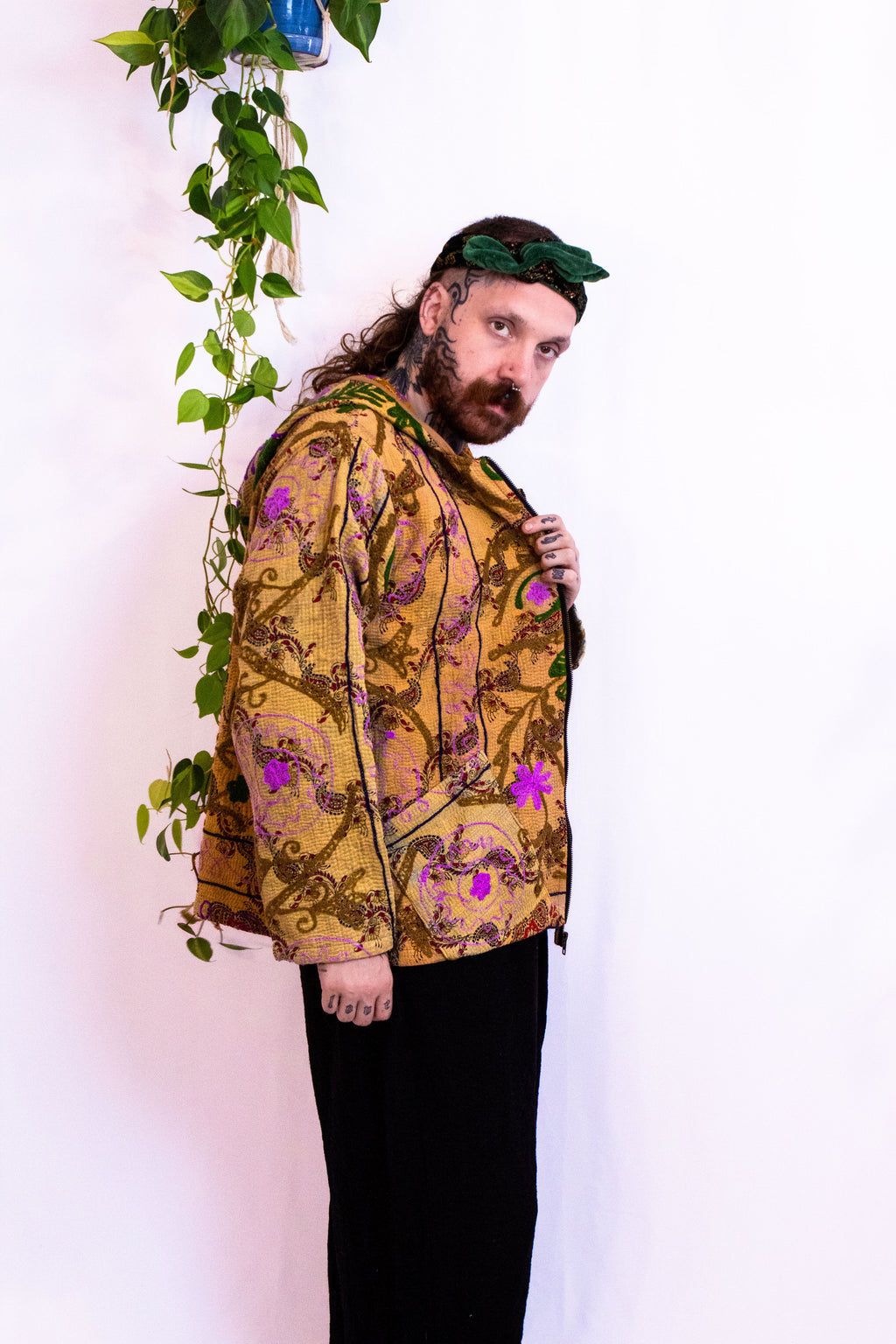 Suzani Kantha Hoodie VIII