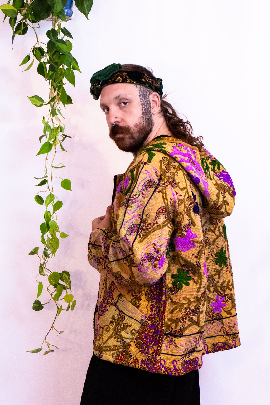 Suzani Kantha Hoodie VIII
