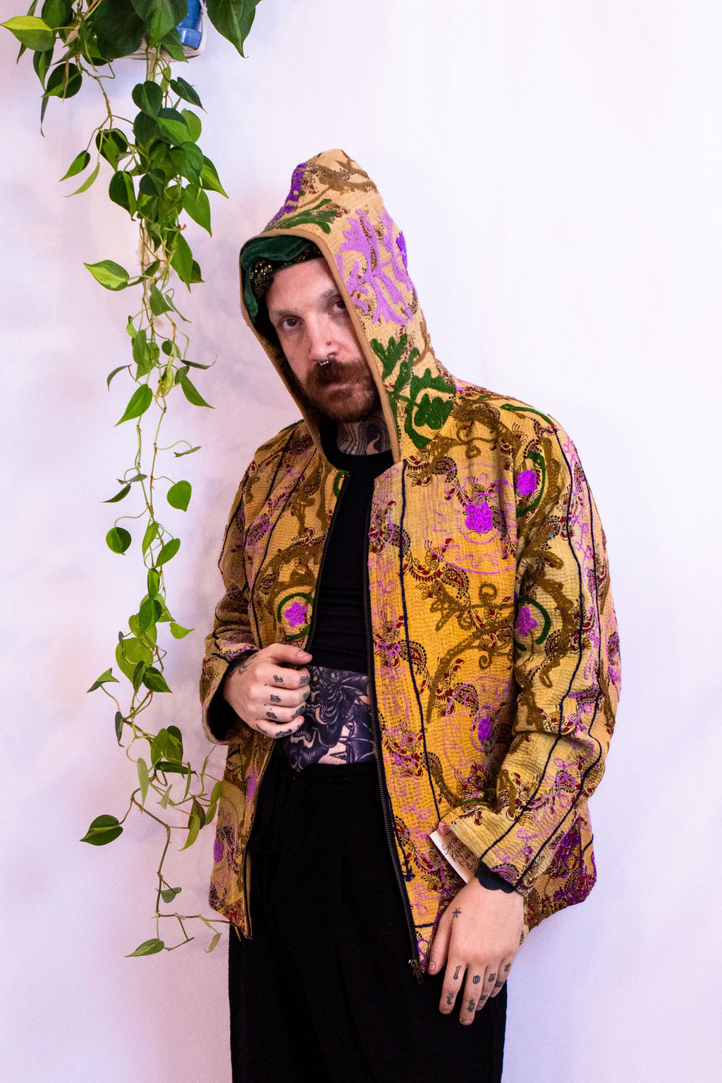 Suzani Kantha Hoodie VIII