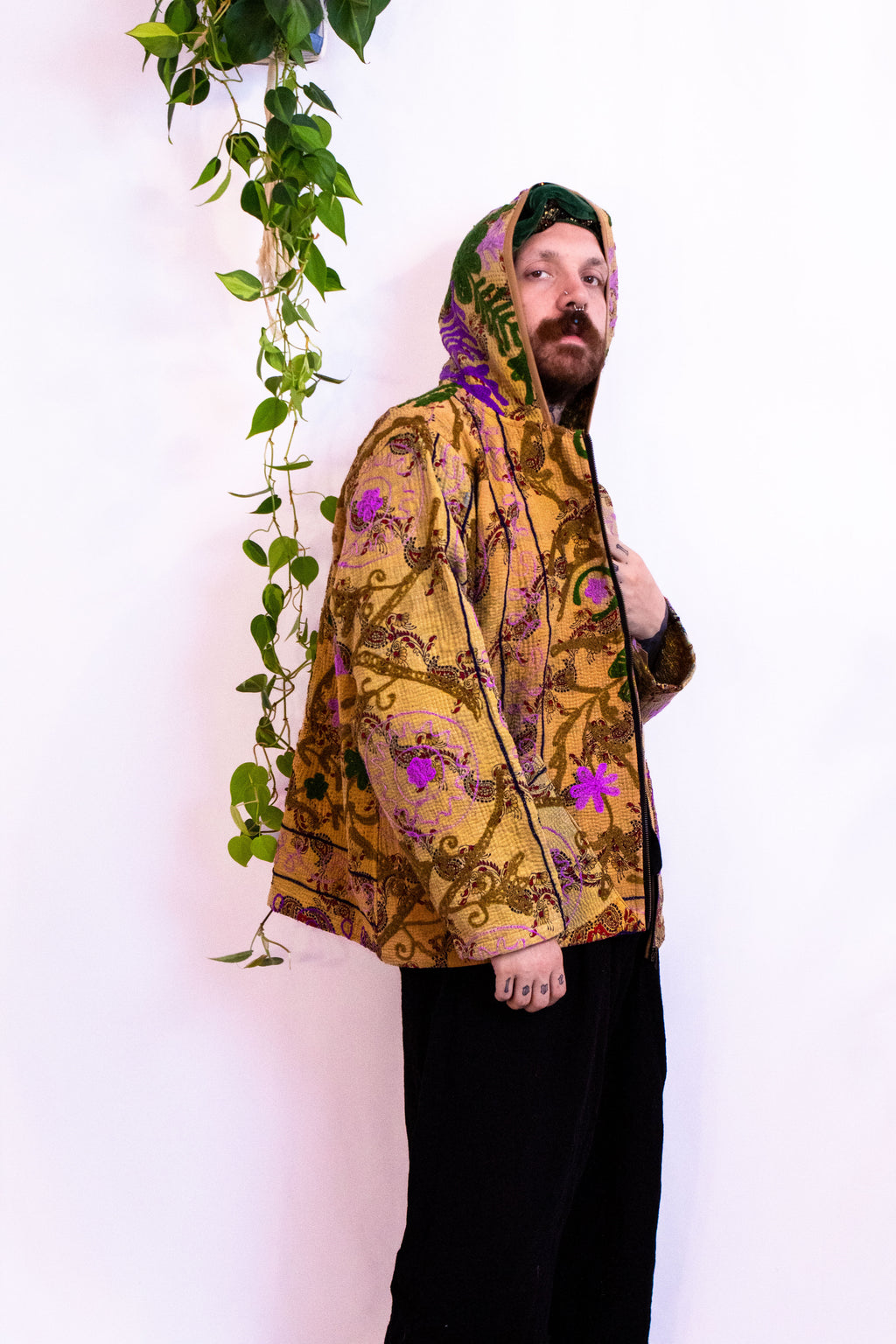 Suzani Kantha Hoodie VIII