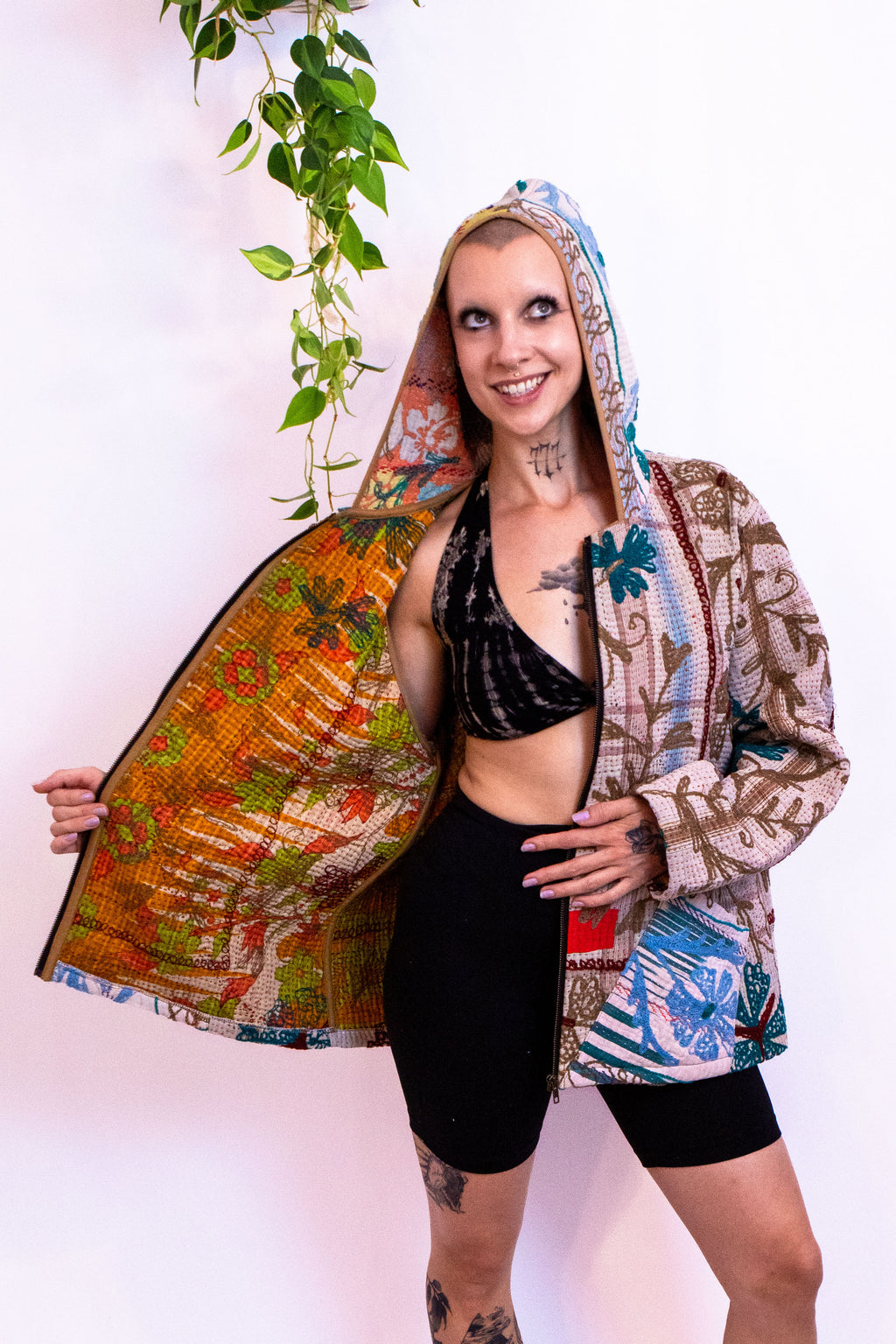 Suzani Kantha Hoodie IX