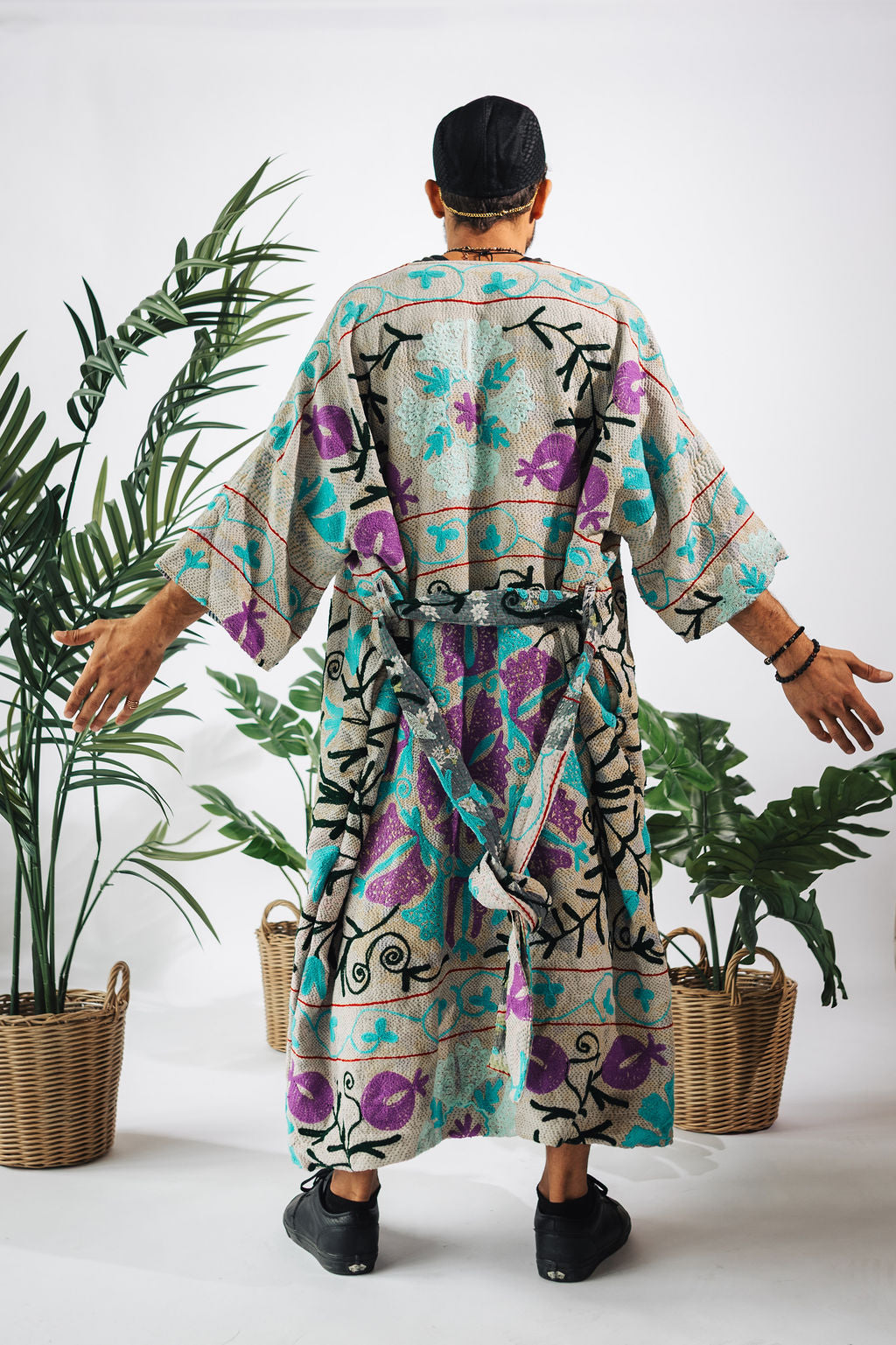 Suzani Kantha Oversized Kaftan Robe VI