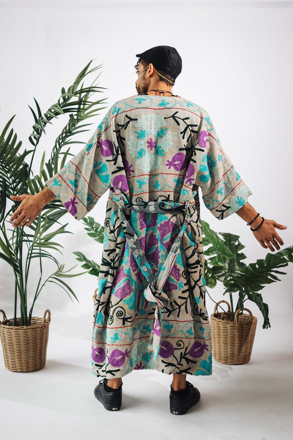 Suzani Kantha Oversized Kaftan Robe VI