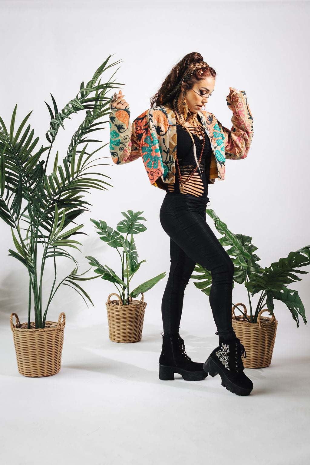 Suzani Kantha Crop Jacket I
