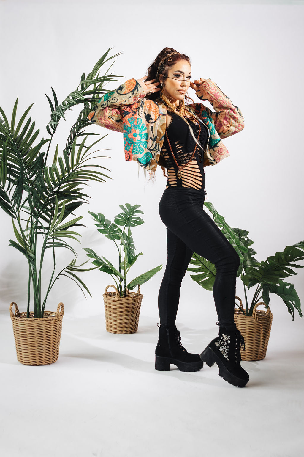 Suzani Kantha Crop Jacket I