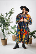 Suzani Kantha Oversized Kaftan Robe IX