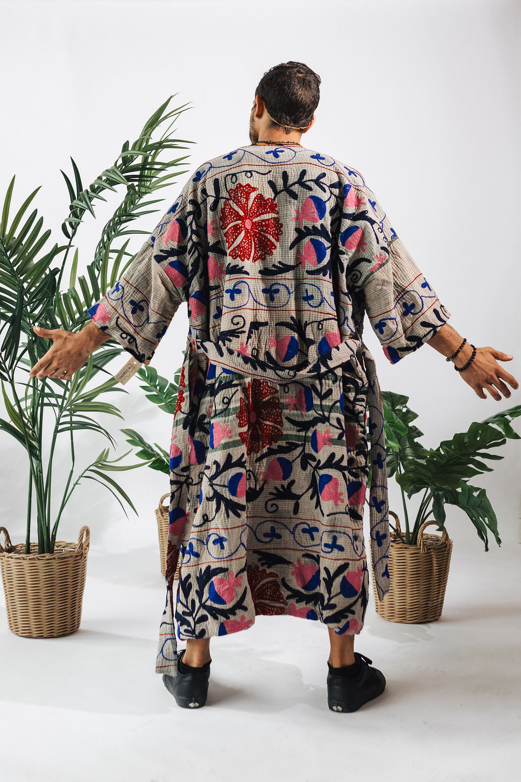 Suzani Kantha Oversized Kaftan Robe XI