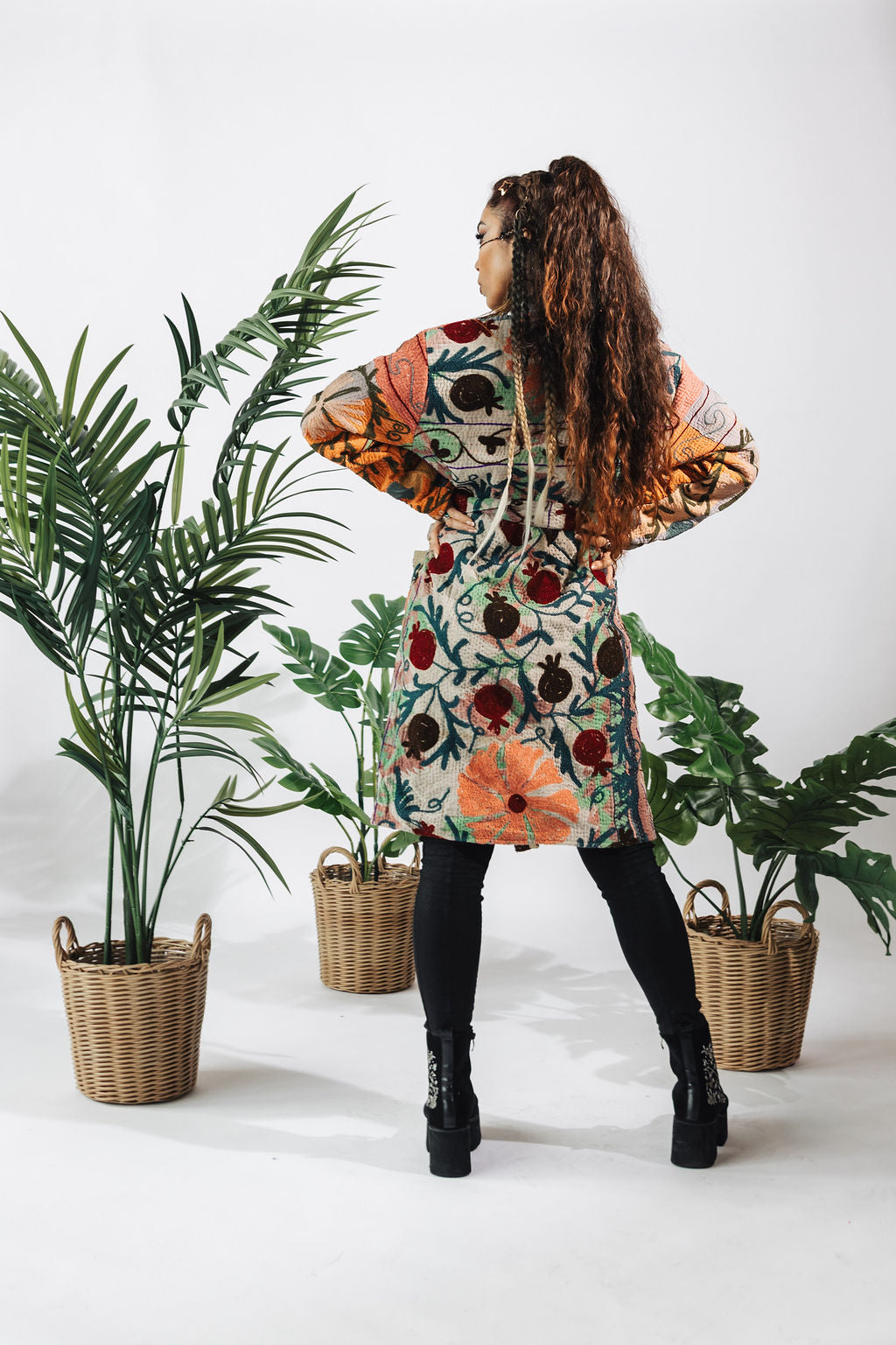 Suzani Kantha Midi Robe VII