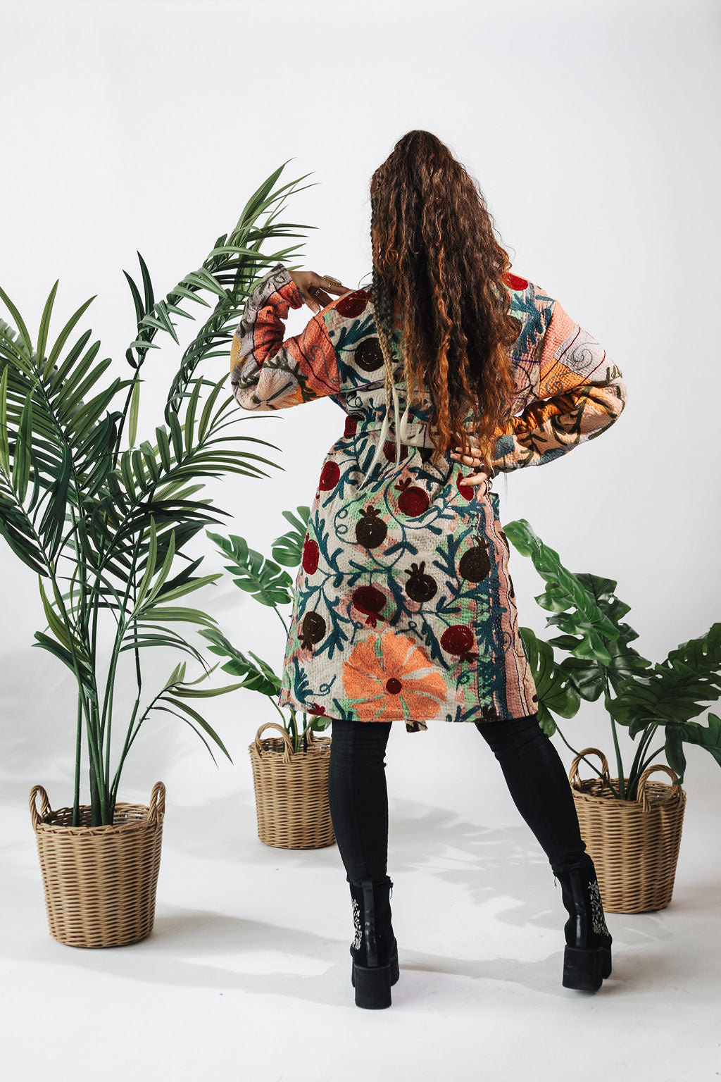 Suzani Kantha Midi Robe VII