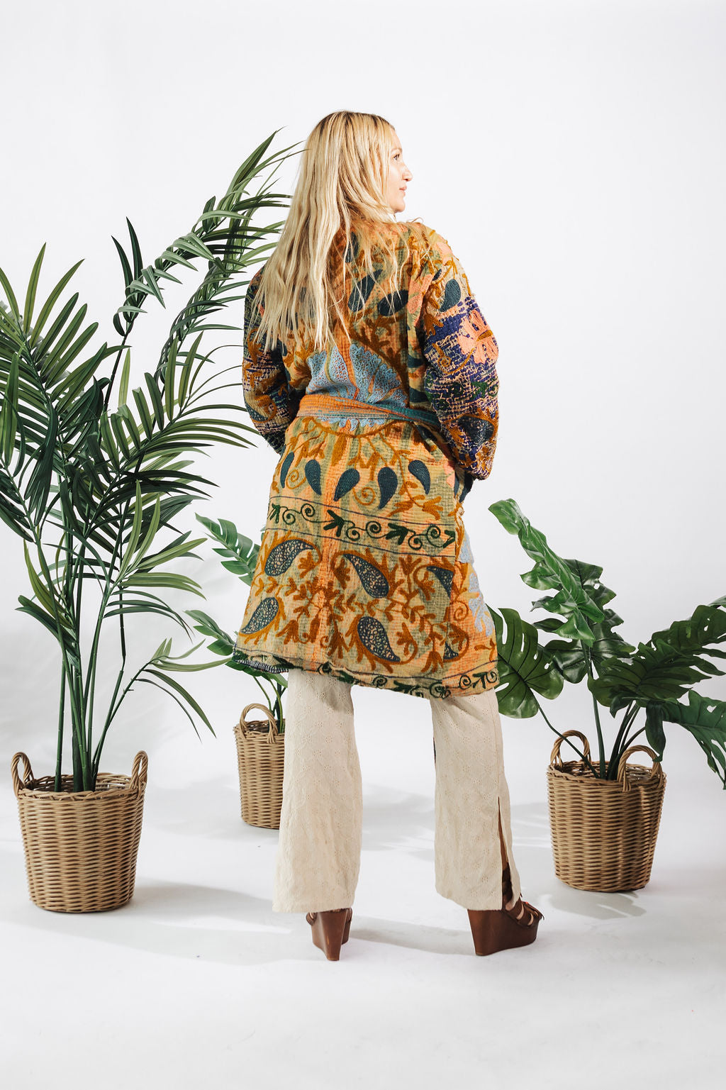 Suzani Kantha Midi Robe VIII