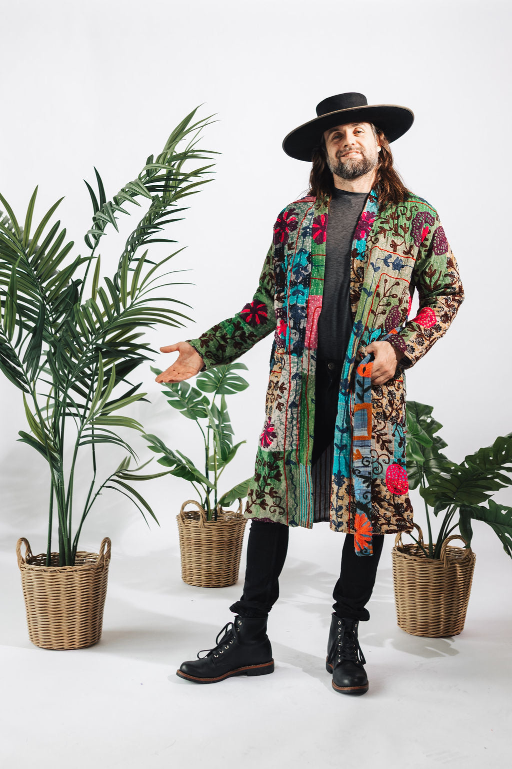Suzani Kantha Midi Robe IX