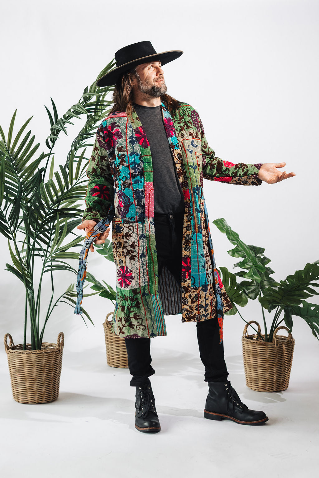 Suzani Kantha Midi Robe IX
