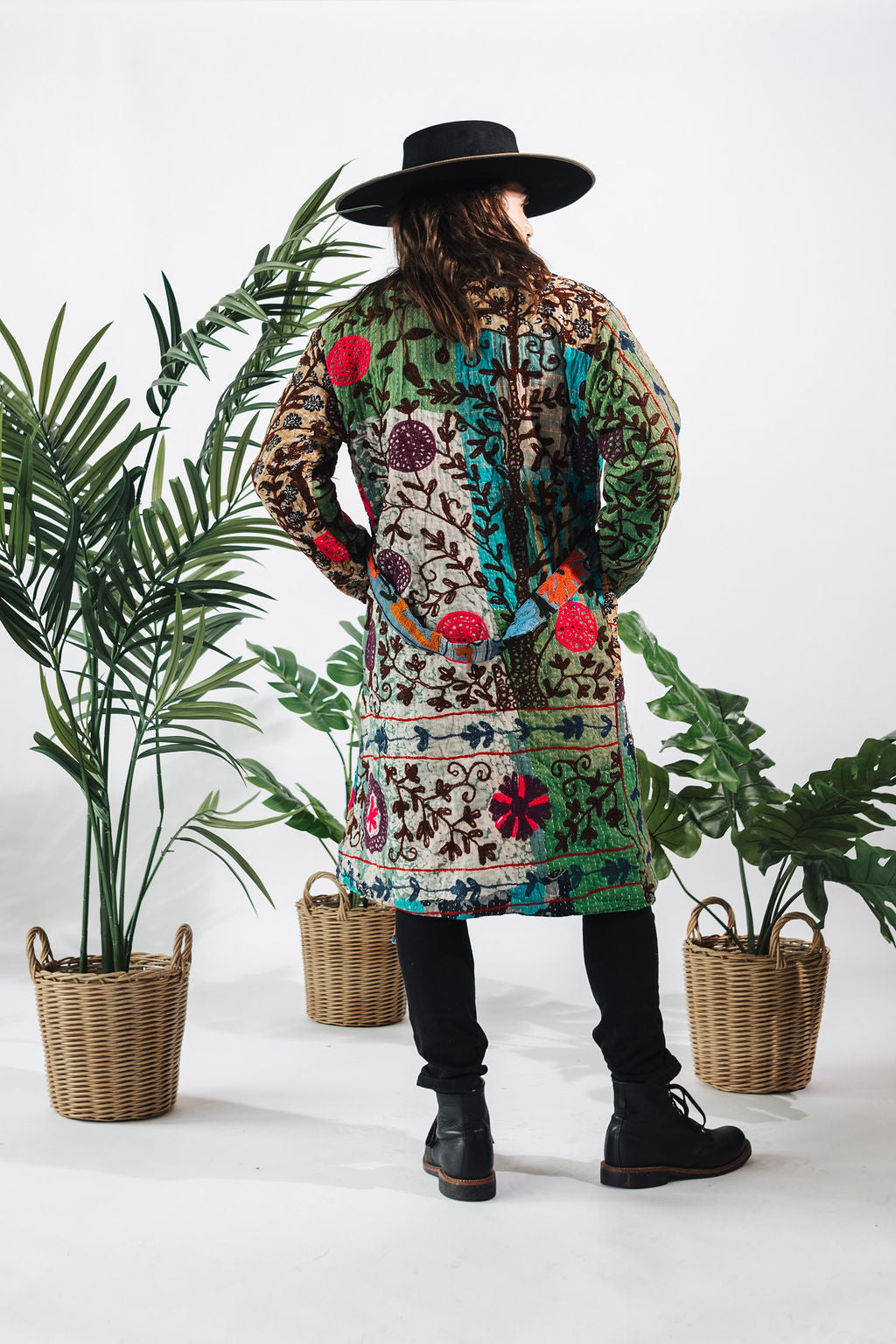 Suzani Kantha Midi Robe IX
