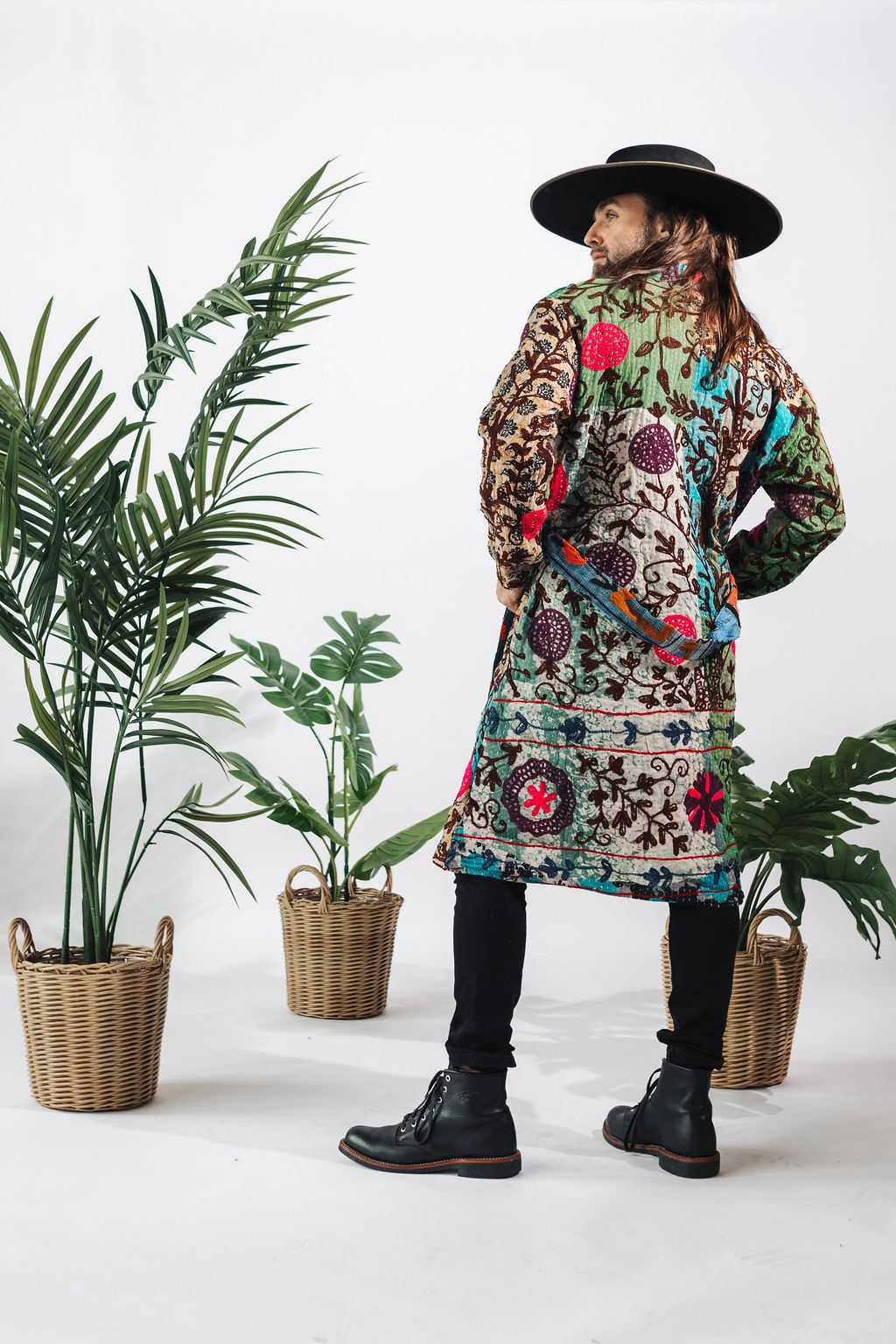 Suzani Kantha Midi Robe IX