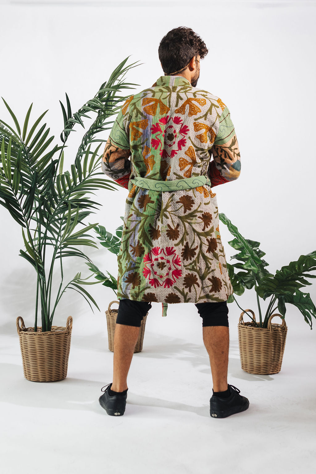 Suzani Kantha Midi Robe XI