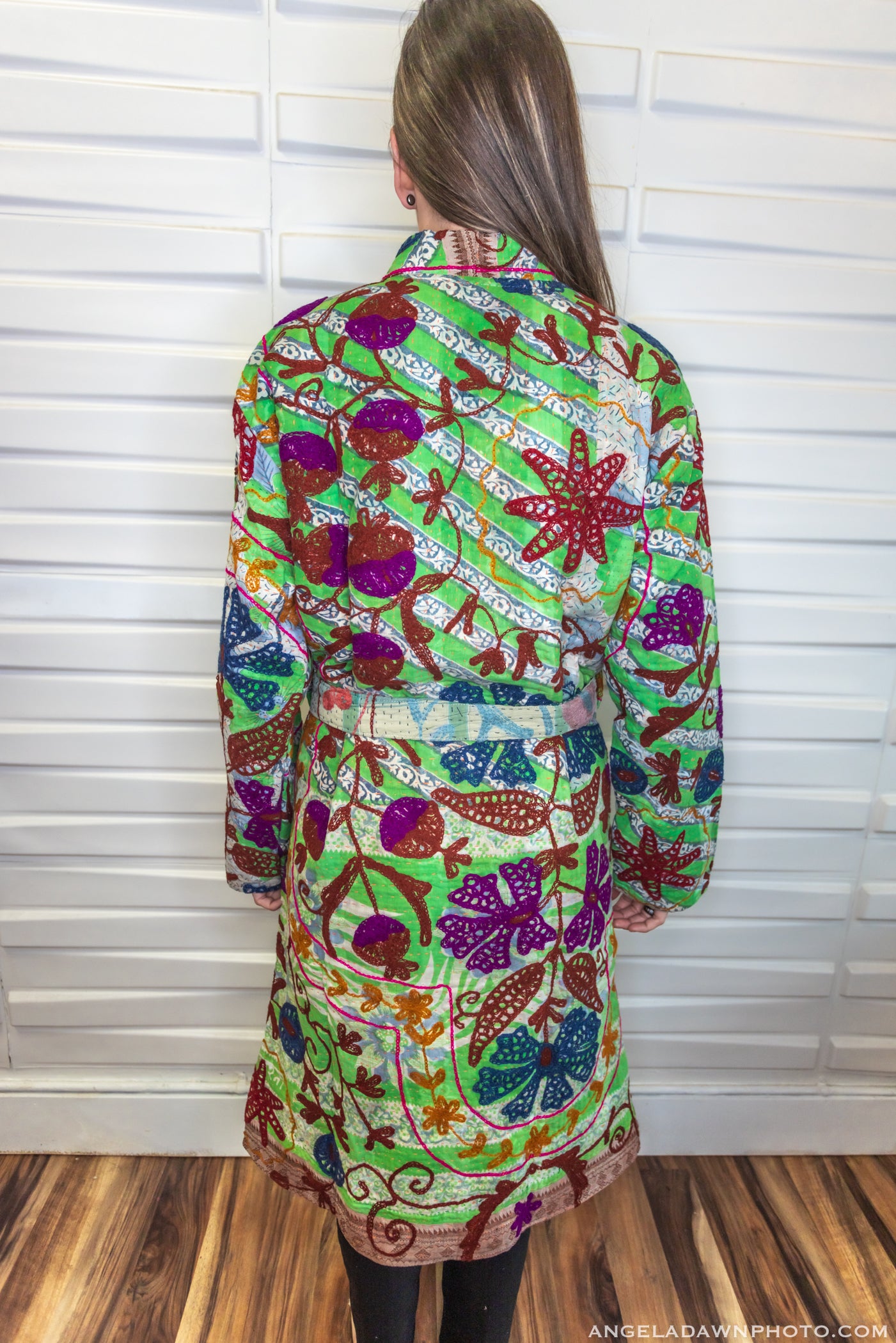 Suzani Kantha Midi Robe V