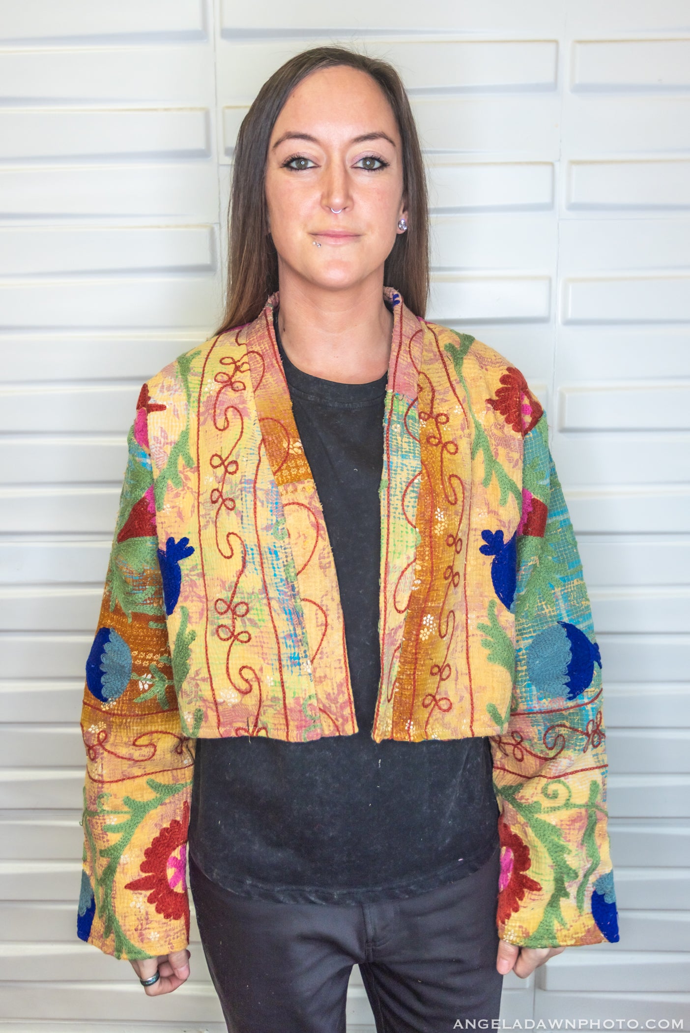 Suzani Kantha Crop Jacket I