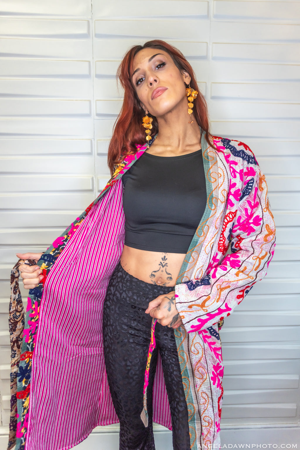 Suzani Kantha Midi Robe VI