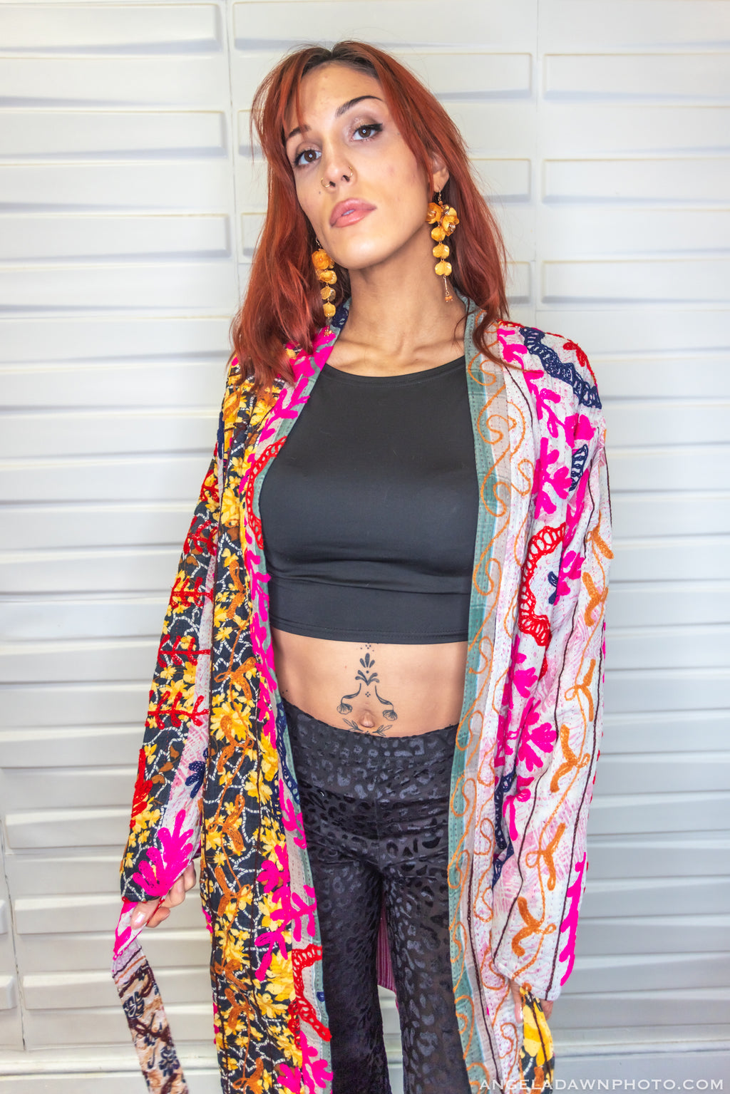 Suzani Kantha Midi Robe VI